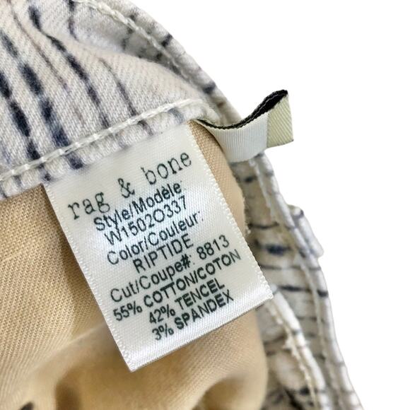 Rag & Bone Skinny Jeans in Riptide Tie Dye Stripe Wash Size 25 - Picture 9 of 10